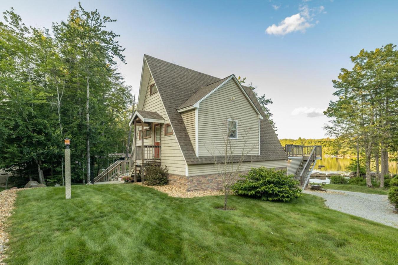 Highland Lake Waterfront Cabin Villa Washington Exterior photo